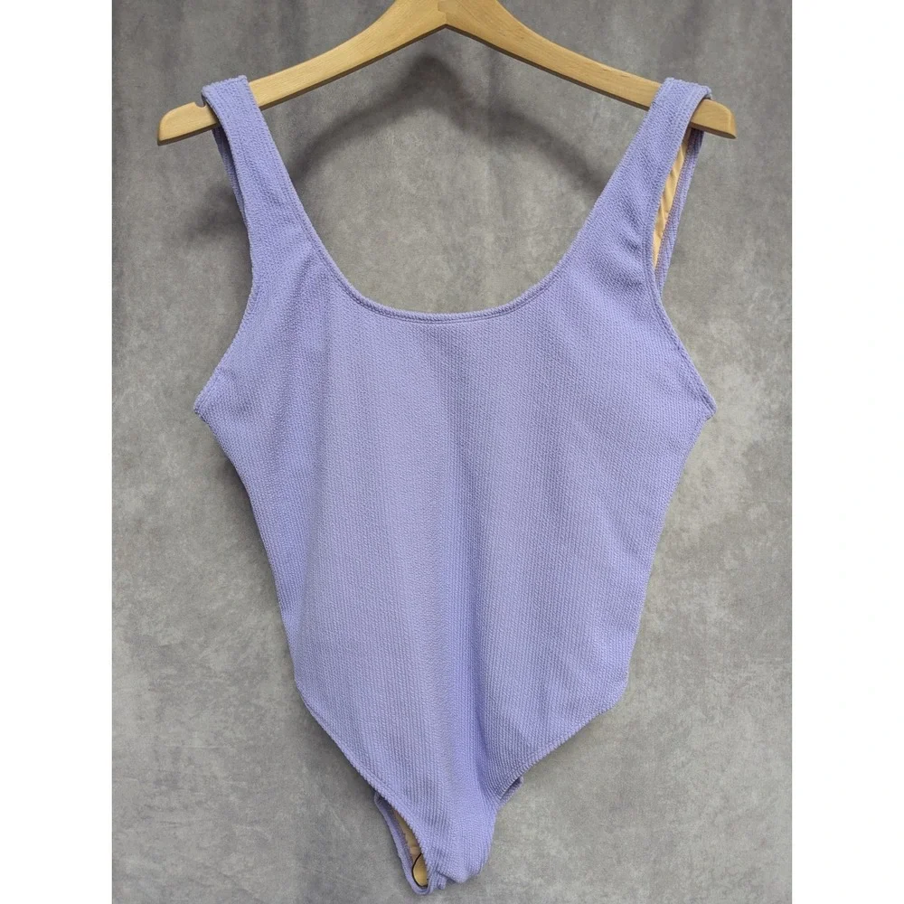 Cotton On‎ Body Size M Womens Purple One Piece Swimsuit (S3)